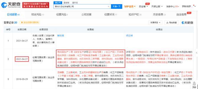 点击看大图 久日新材一全资子公司被罚8.475万元:特种作业人员“无证”上岗作业等三大行为违法