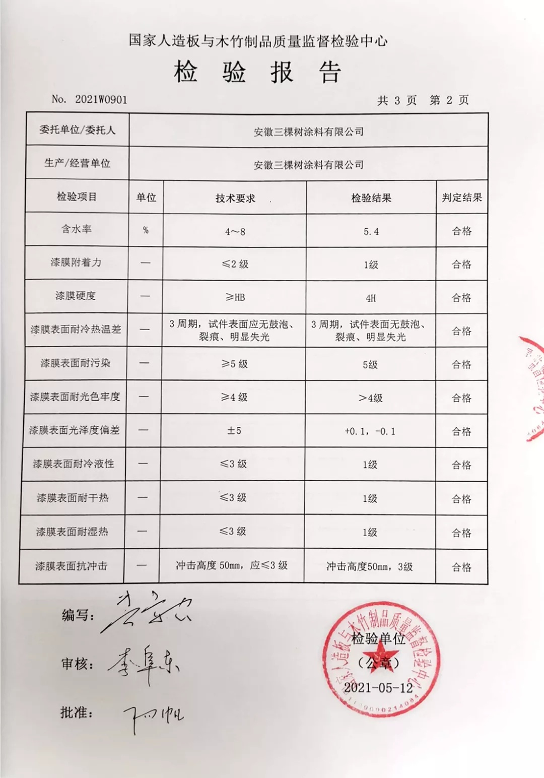 小森科创门饰板TVOC和重金属检测报告 小森科创门饰板TVOC和重金属检测报告