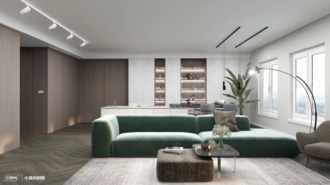 小森科创板客厅空间效果图 小森科创板客厅空间效果图