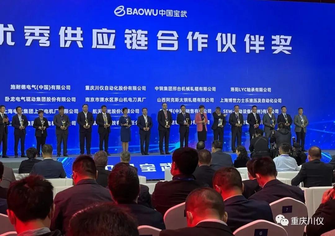 川仪股份荣获“中国宝武优秀供应链合作伙伴”称号