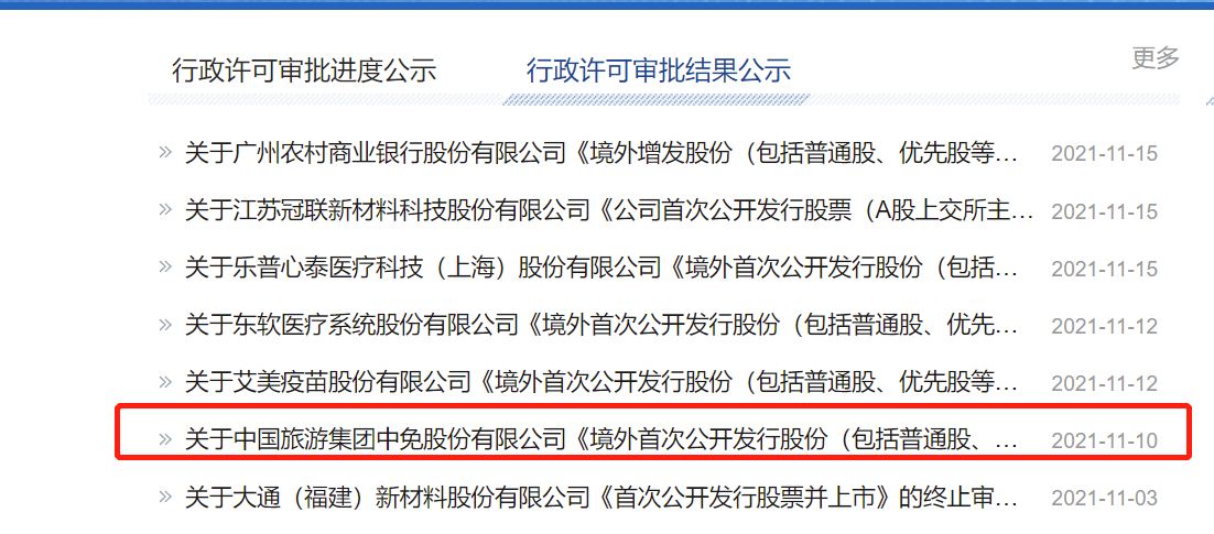 中国中免在港第二上市计划已获港交所批准集资较早前传出规模大幅下调 中国中免在港第二上市计划已获港交所批准集资较早前传出规模大幅下调