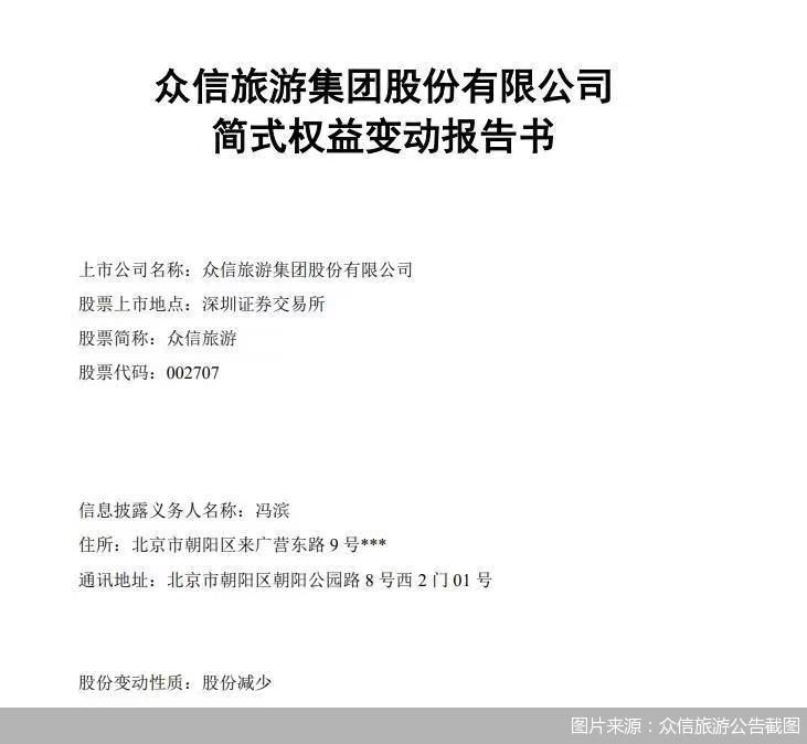 “联姻”破灭众信旅游卖股求生?