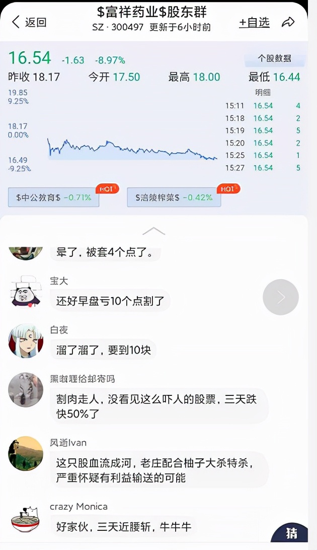 “脑壳都被捶晕了!”富祥药业3天暴跌44%,刚刚又发布利空