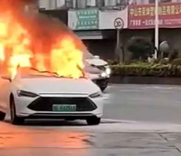广东中山一辆秦PLUS DM-i发生起火事故,比亚迪:未造成人员伤亡