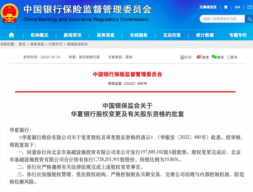 �������й�Ȩ������򱱾��л�����ʩͶ�����޹�˾�ǹ�������1.98�ڹɹ�Ʊ