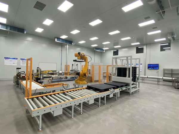 配餐中心一角。航天晨光供图