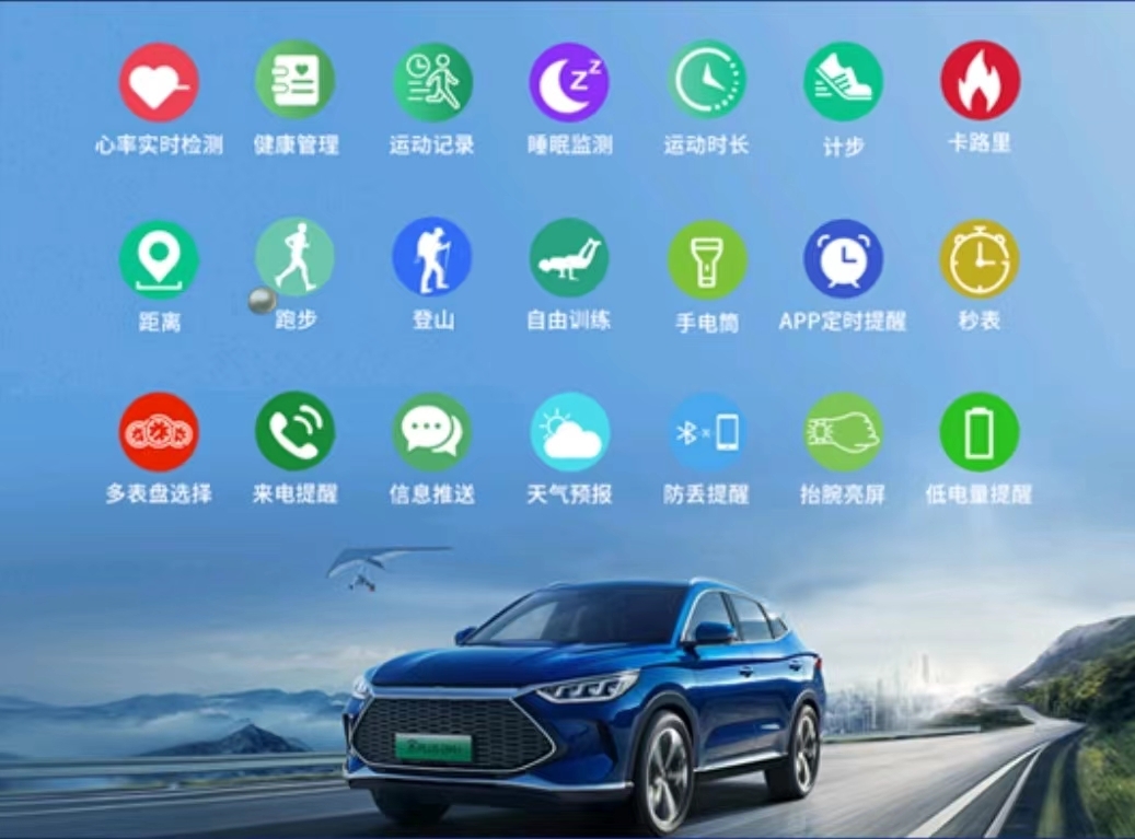 比亚迪智能手表配置信息曝光支持车辆控制