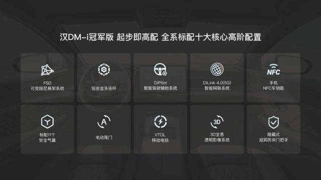比亚迪汉DM-i冠军版发布!油电同价,三大焕新树立B级轿车价值新标杆