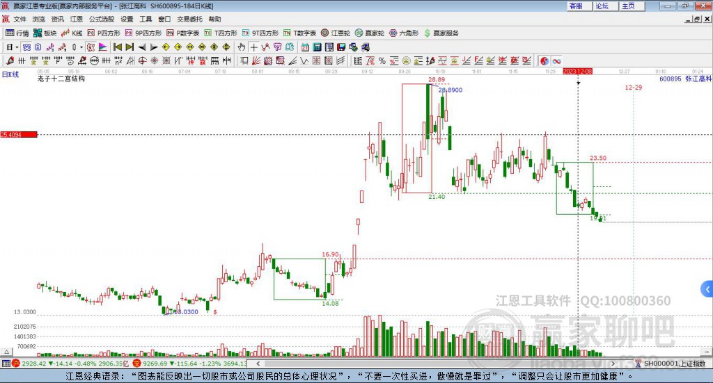 600895张江高科赢家十二宫工具 600895张江高科赢家十二宫工具