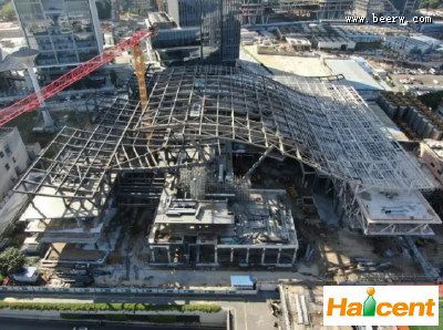 珠江啤酒包装车间旧改项目钢结构封顶 珠江啤酒包装车间旧改项目钢结构封顶