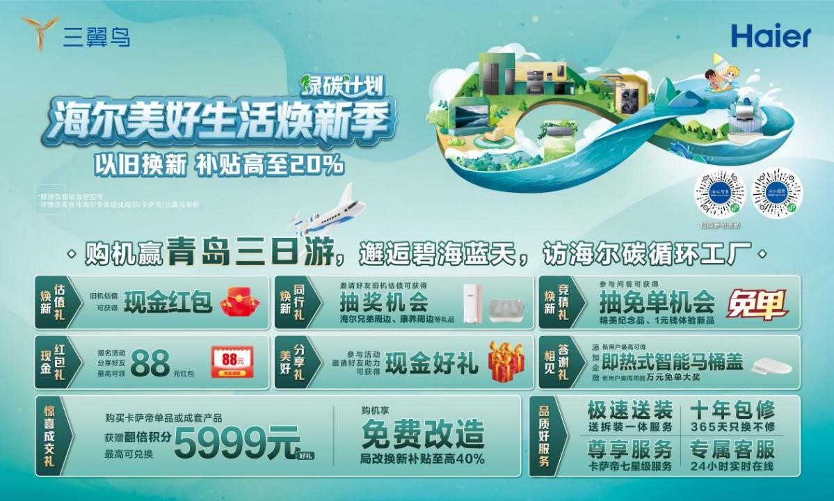 海尔智家美好生活焕新季-绿碳计划的全国启动!