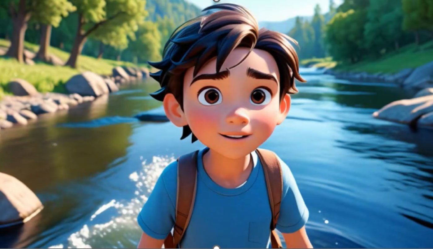 万兴“天幕”文生视频《男孩的探险之行》画面截图