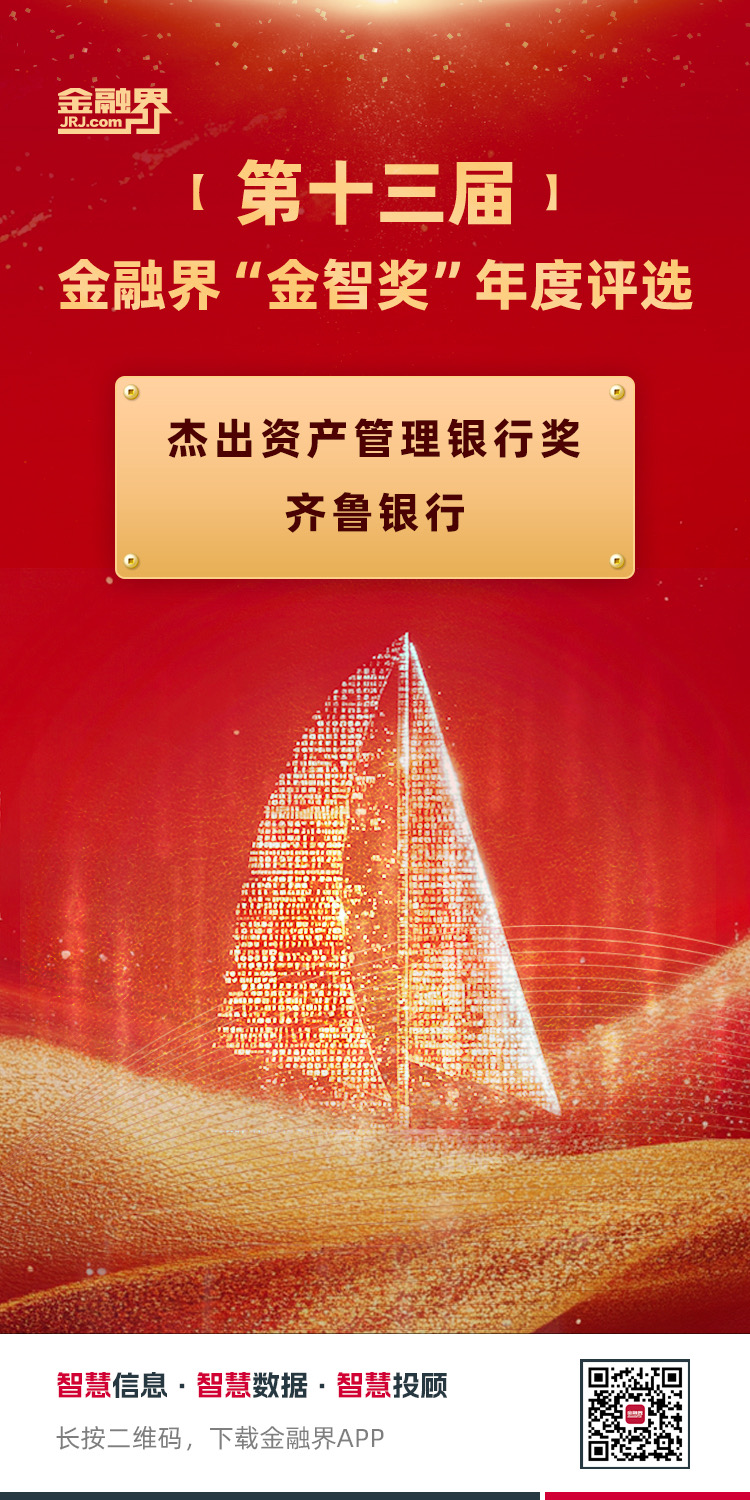 金融界第十三届“金智奖”年度价值评选结果揭晓齐鲁银行荣获“杰出资产管理银行”奖项 250122-v2