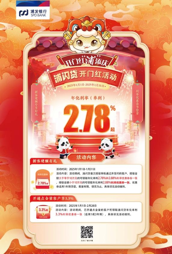 浦发银行“上新”金融服务,让新年消费“有滋有味”