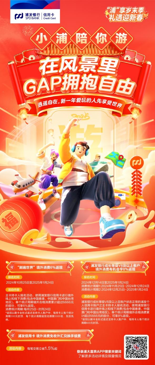 浦发银行“上新”金融服务,让新年消费“有滋有味”