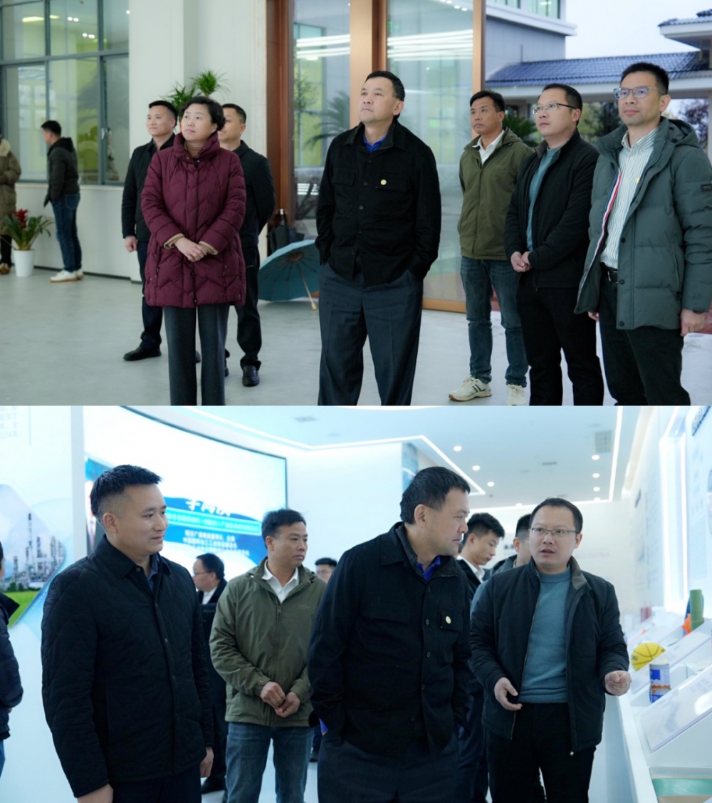 东方雨虹董事长李卫国与吉安市委书记罗文江一行见面交流