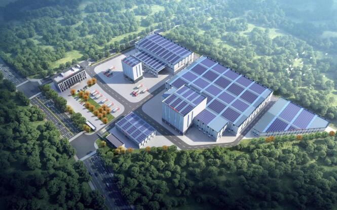 安徽建工(宿州)建材科技园效果图。安徽建工集团供图