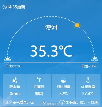 中国最北的北极村都装空调了！漠河气温超35℃当地人直呼活久见