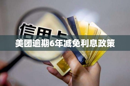 美团逾期6年减免利息政策