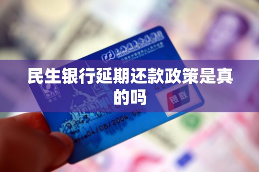 民生银行延期还款政策是真的吗