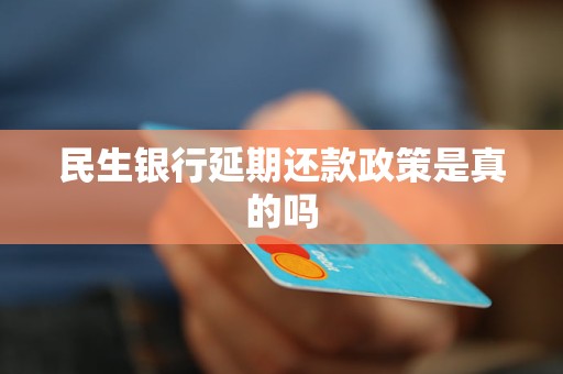 民生银行延期还款政策是真的吗