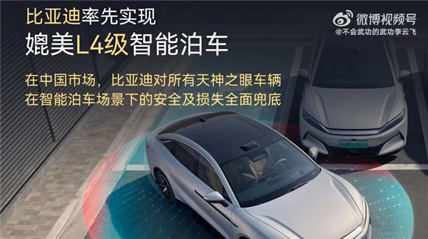 比亚迪为什么敢对智能泊车安全兜底李云飞：王总看了一组数据后当场拍板