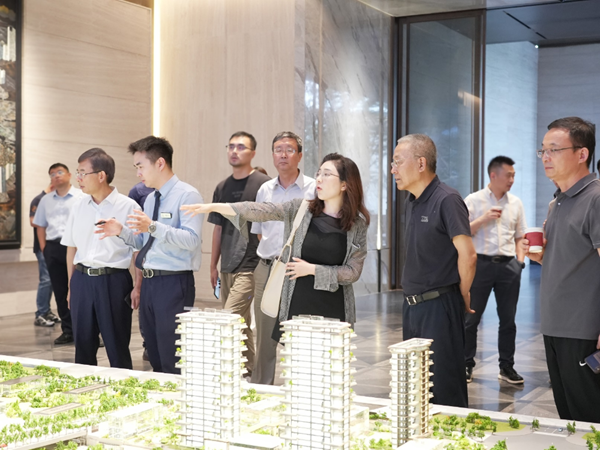 专家组参观龙湖·御湖境项目沙盘