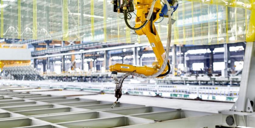 机器人焊接系统设备。