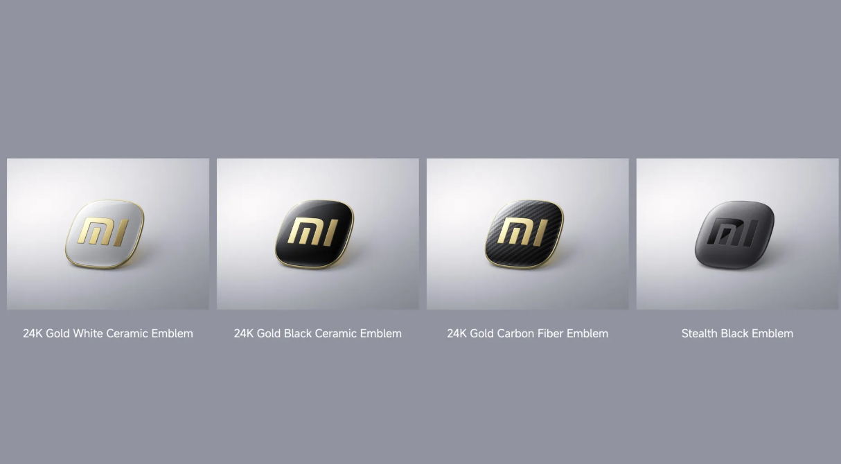 小米24K金车标